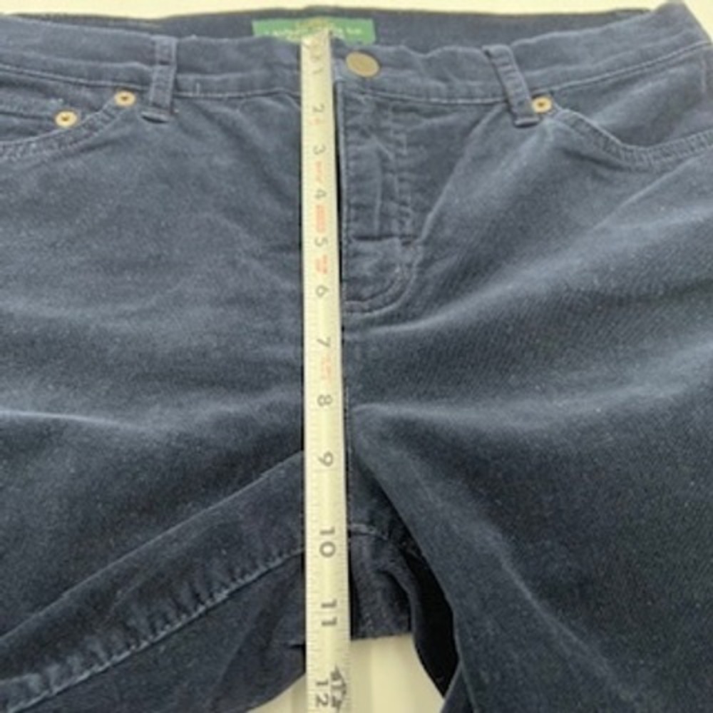 Lauren Ralph Lauren Navy Blue Corduroy Classic Straight Leg Pants Womens Size 10 - Picture 7 of 13